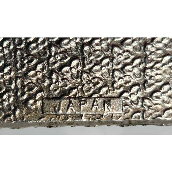 Vintage Ornate Silver Tone Metal Victorian Jewelry Box Japan Pre-owned - Picture 7 of 7